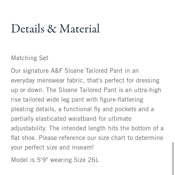 Abercrombie & Fitch Sloane Tailored Pant Size 25 Regular in Light Taupe - Picture 8 of 12